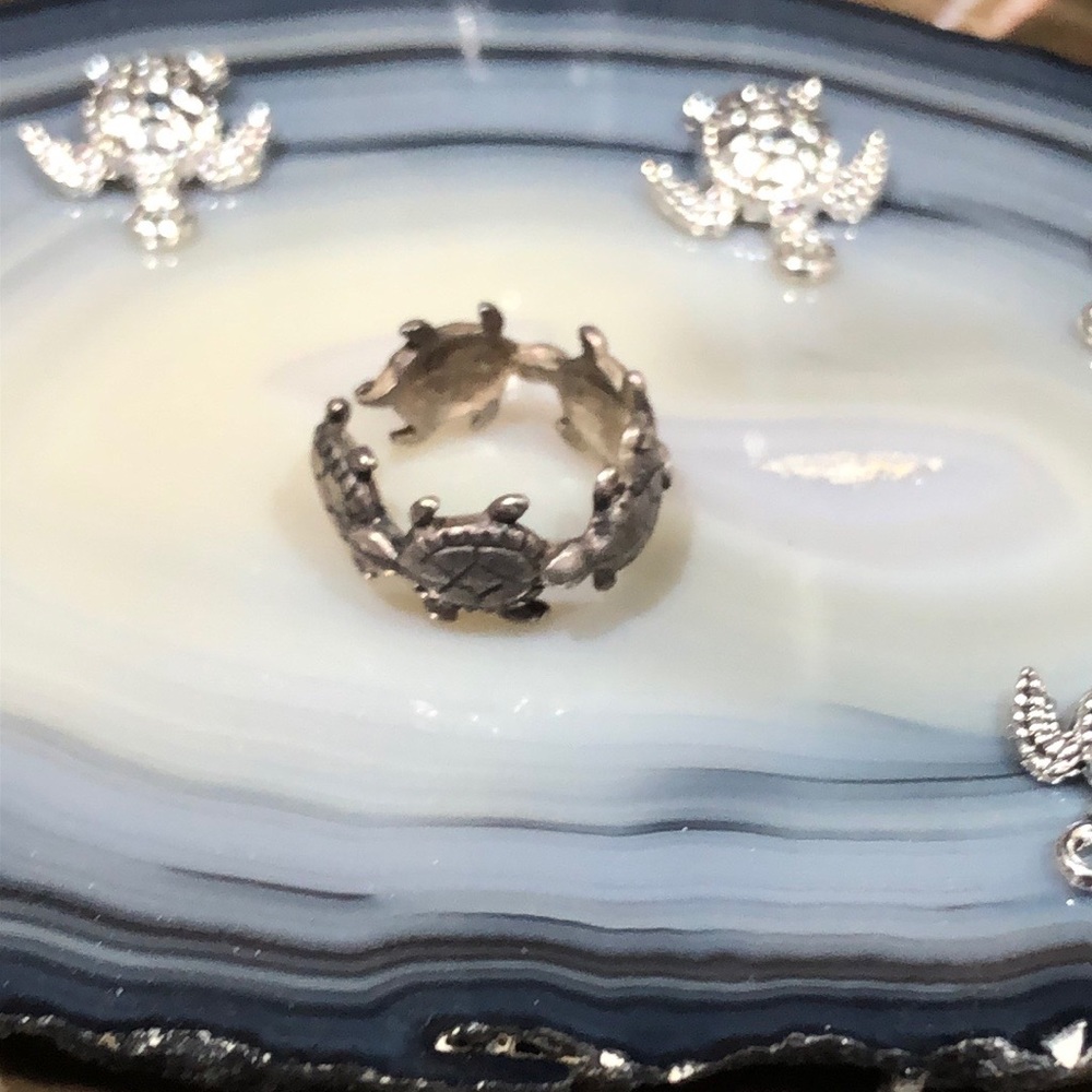 Silver Turtle Ring - image 2